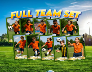 Soccer Full Team Custom Trading Card Set